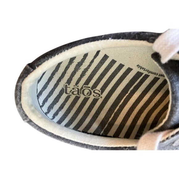 Taos Star Canvas Women's Gray Wash Arch Support Orthotic Comfort Sneakers Sz 7.5 - Picture 11 of 16